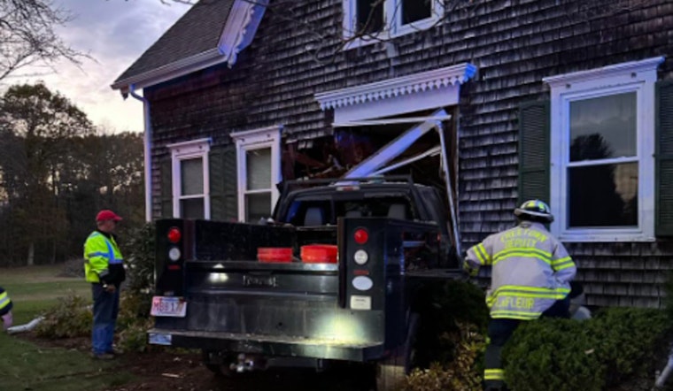 Pickup Truck Crashes into Freetown Church Rectory
