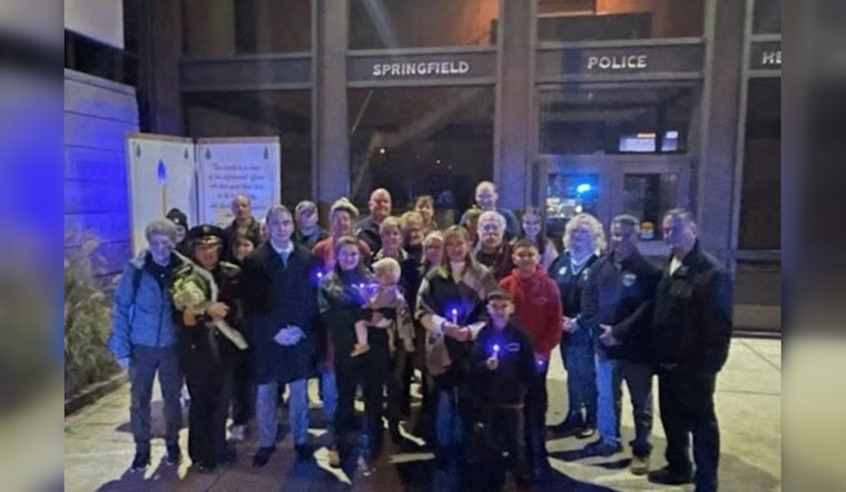 Project Blue Light Ceremony Honors Fallen Officers and Supports Survivors in Springfield, Massachusetts