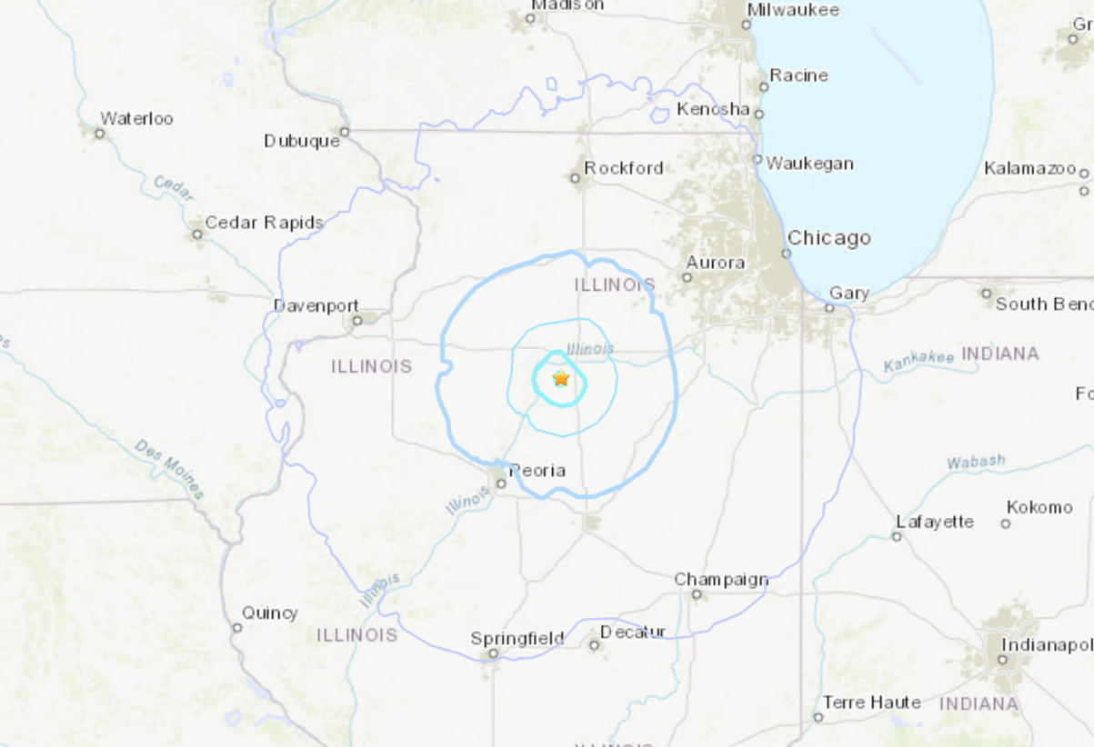 Putnam County Shaken 3.6 Magnitude Earthquake Rattles Illinois