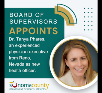 Reno Physician Dr. Tanya Phares Appointed as New Sonoma County Health Officer
