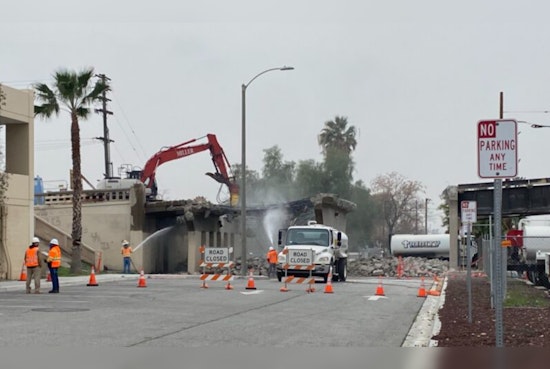 Road Closed for Good, San Bernardino's Mt. Vernon Bridge Frontage Road Shut as SBCTA Begins Reconstruction