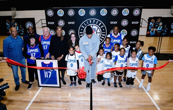 Russell Westbrook Community Court Unveiled at South LA's Jesse Owens Park by LA Clippers
