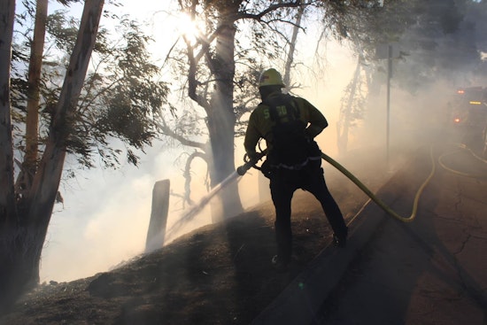 San Bernardino Blaze Battled, Firefighters Swiftly Contain Wind-Driven Brush Fire