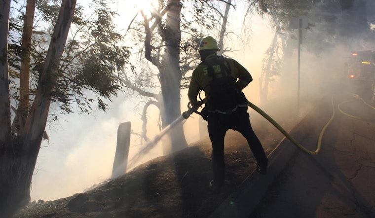 San Bernardino Blaze Battled, Firefighters Swiftly Contain Wind-Driven Brush Fire