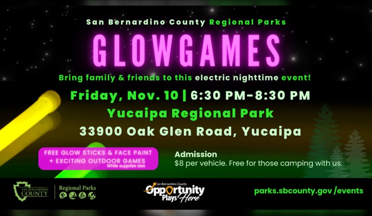 San Bernardino County Comes Alive with Fall Festivities Including Glow Games, Country Campout, and Cosmic Nights