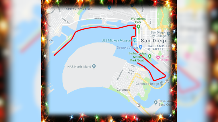 San Diego Bay Parade of Lights Sets Sail on Yuletide Seas
