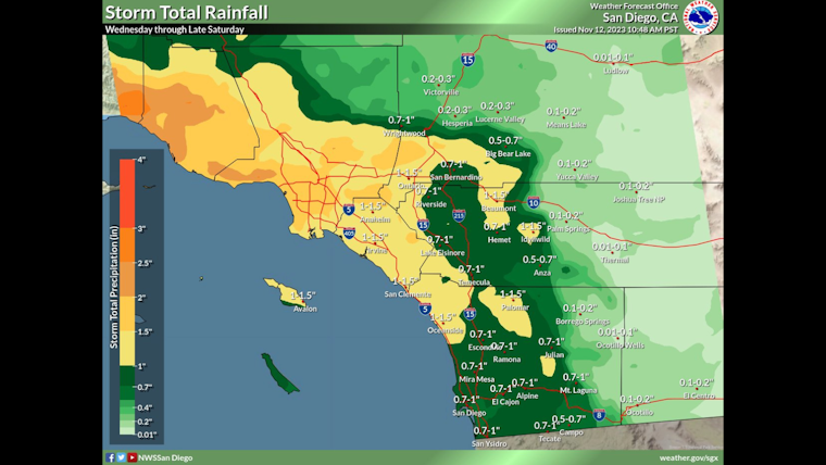 San Diego County Braces for Mixed Bag of Weather, Dry Warmth to Windy Wet Conditions