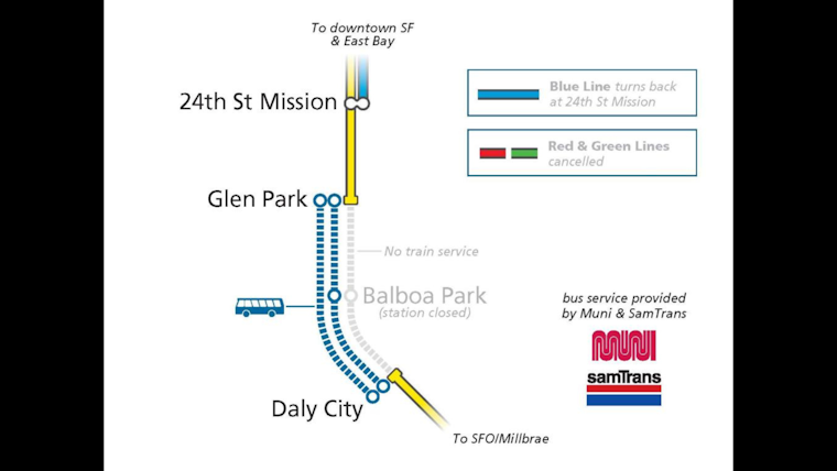 San Francisco's BART Takes Safety Action, Tree Removal Prompts Temporary Suspension and Bus Replacements