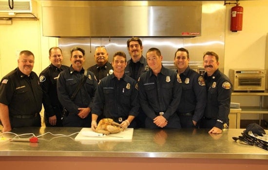Santa Ana Unites for Annual Turkey Donation: OCFA, Police, Kroger Foods, and Delhi Center Team Up for Seniors' Thanksgiving