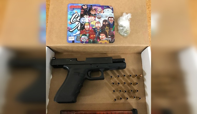Sauk Village Routine Stop Yields Suspected Pot, Illegal Firearm and Bloodstained Bullet Hole