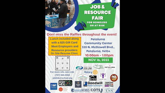 Sonoma County Fights Homelessness with Second Job and Resource Fair in Santa Rosa