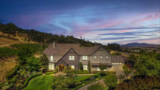 Tech Tycoon's No-Reserve Vineyard Villa Sparks Bidding Frenzy in Pleasanton