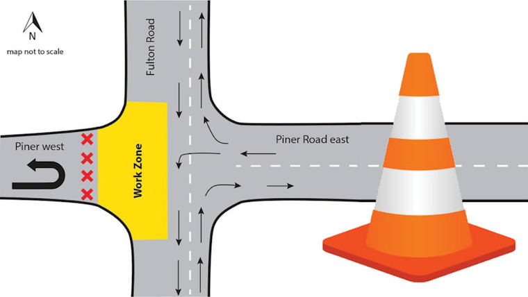 Temporary Intersection Closure at Piner and Fulton Roads Paves the Way for Road Infrastructure Enhancement