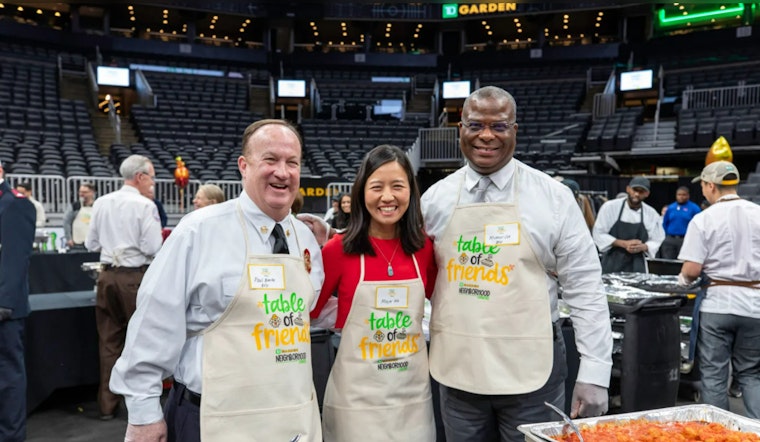 Top Cop & Celebs Serve Up Thanksgiving Spirit at TD Garden Bash