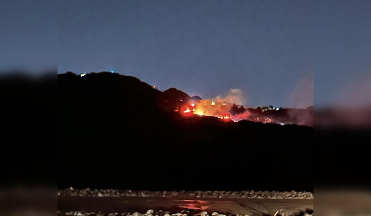 Topanga Canyon Brush Fire Threatens Residential Building, Los Angeles County Fights Wind-Fueled Blaze