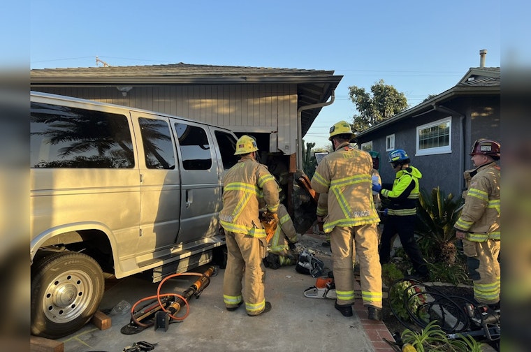 Tustin Tragedy Averted, Hero Firefighters Rescue Woman Trapped in Garage Smash-Up