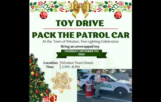 Windsor Cops Deck the Halls with Dolls and Balls, Pack the Patrol Car Toy Drive Alights the Holiday Spirit!
