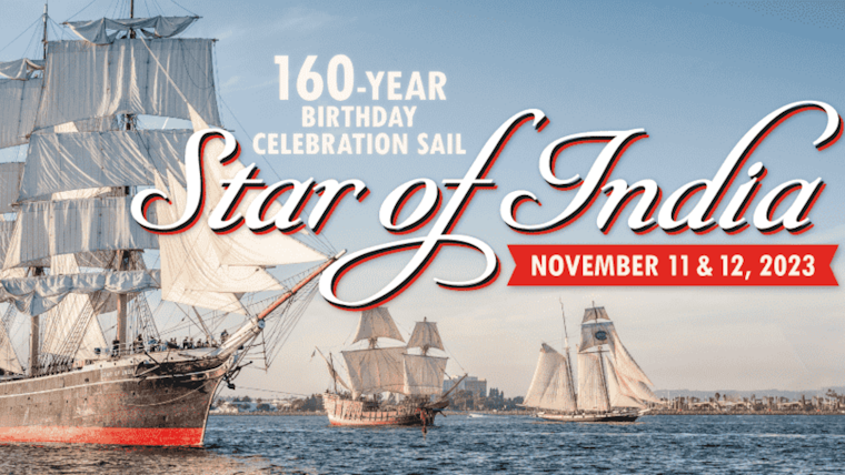 World's Oldest Active Sailing Ship, Star of India, Sets Sail in San Diego for 160th Birthday Celebration
