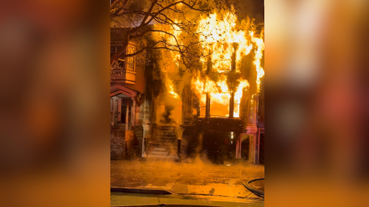 VIDEO: 100 Firefighters Battle Early Morning Three-Alarm Inferno in SF's NoPa, Two Injured and Several Displaced