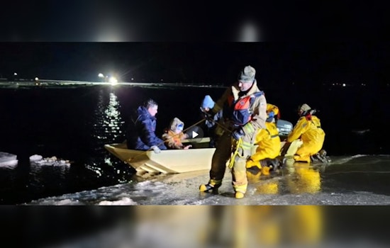 122 Ice Fishermen Rescued From Stranded Ice Floe on Upper Red Lake