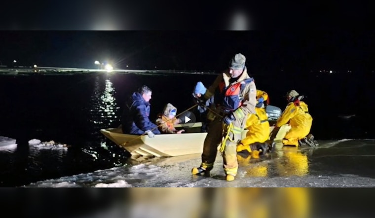 122 Ice Fishermen Rescued From Stranded Ice Floe on Upper Red Lake