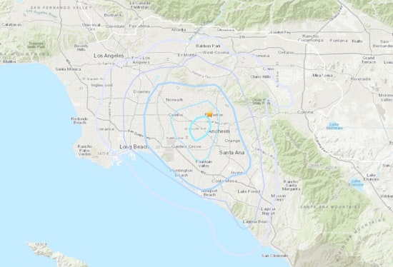 3.5-Magnitude Earthquake Rattles Southern California, Felt at Disneyland