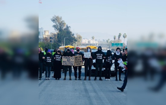 75 Protesters Arrested on 110 Freeway, Disrupting Morning Rush in Downtown Los Angeles