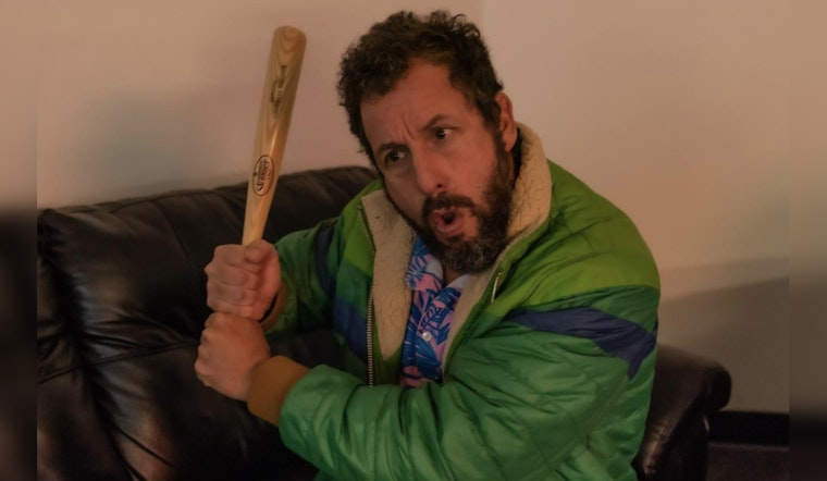 Adam Sandler Charms Fans at San Antonio's Pearl Complex Ahead of Comedy Show