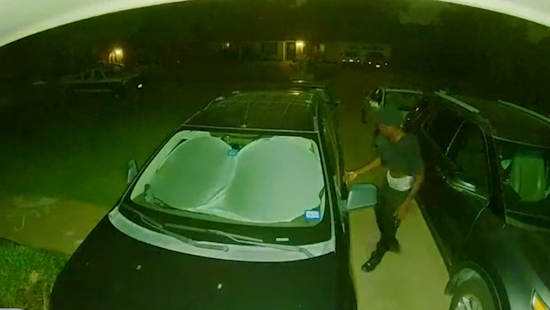 VIDEO: Arlington Police Release Video of Brazen Thief Searching Unlocked Cars, Remind Citizens to Secure Vehicles