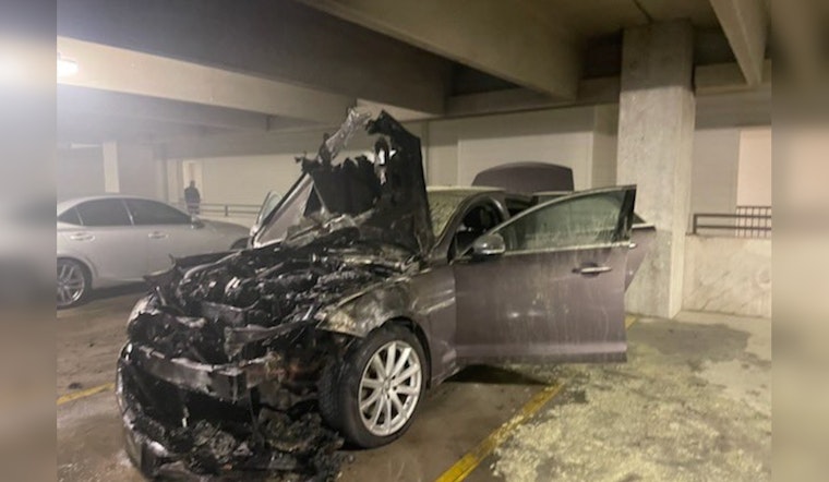 Austin Firefighters Extinguish Car Fire in North Austin Parking Garage