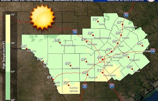 Austin Welcomes Sunny Weekend Before New Year's Chill, Rainy Week Ahead