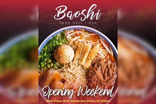 Baoshi Food Hall + Bar Debuts in Pembroke Pines, Flaunting Diverse Asian Culinary Scene