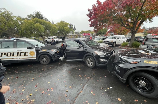 Benicia Blitz, Suspects Smash Stolen Getaway Car Into Cops During Wild Escape Bid