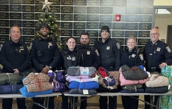 Boston Police Officers Team Up with Local Businesses for a Warm Coat Drive, Lifting Spirits in South End