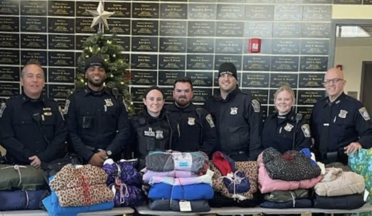 Boston Police Officers Team Up with Local Businesses for a Warm Coat Drive, Lifting Spirits in South End