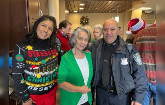 Boston Police Spread Holiday Cheer at Don Orione Home for Seniors in East Boston