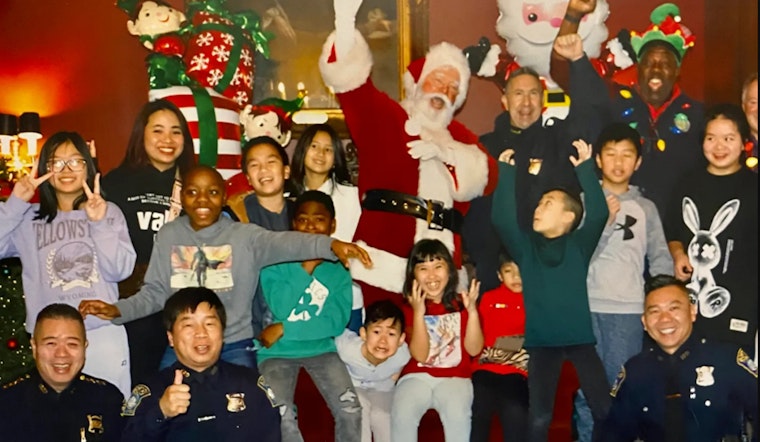 Boston Police Swap Badges for Santa Hats at Harvard Club's Festive Family Christmas Party