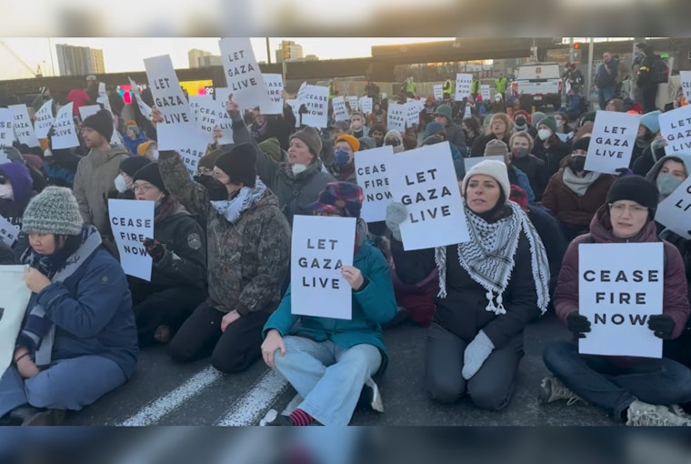 Boston Protests Demand Ceasefire in the Middle East, Disrupt Traffic During Rush Hour