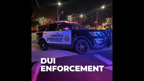 Campbell Cops Kickstart "Drive Sober" Crusade to Curb Holiday Road Horrors