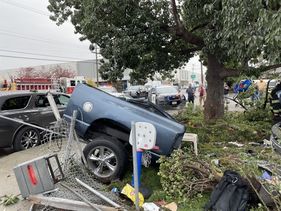 Car Crashes Into Cherryland Home, Driver Trapped & Injured