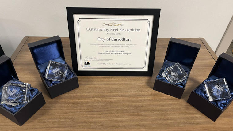 Carrollton Wins Gold Fleet Award for Clean Air Efforts, Joins Forces with North Texas Cities to Slash Emissions
