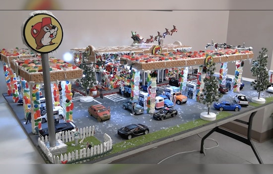 Central Texas Tax Office Employee Crafts Viral Buc-ee's Gingerbread Creation