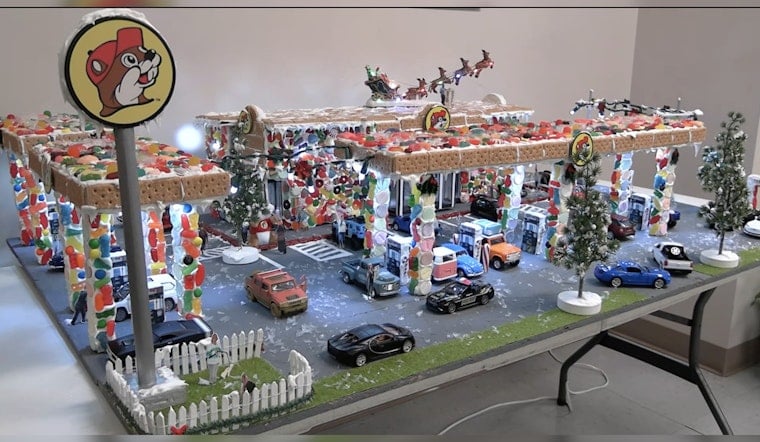 Central Texas Tax Office Employee Crafts Viral Buc-ee's Gingerbread Creation