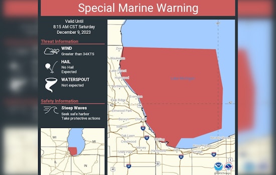 Chicago Expects Wet Morning, Wind Gusts and Cooler Temperatures; Lake Michigan Boaters Warned