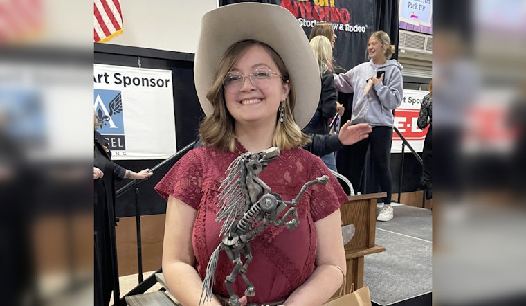 Comal ISD Prodigy Madz Patten Wins $10K with 'Ironclad Hooves' Sculpture at San Antonio Rodeo Art Contest