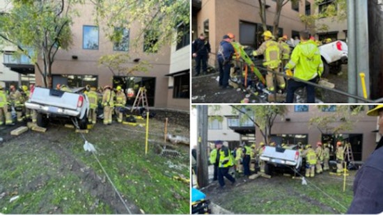 Crash Catastrophe on Research Blvd when Vehicle Slams into Building, Trapping Victims in Austin Horror