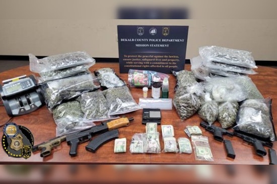 DeKalb County Police Seize Drugs and Firearms, Make Five Felony Arrests Following Stonecrest Home Raid