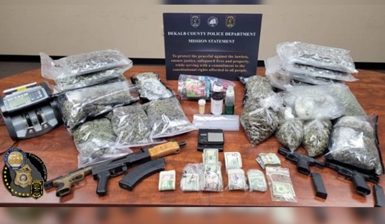 DeKalb County Police Seize Drugs and Firearms, Make Five Felony Arrests Following Stonecrest Home Raid