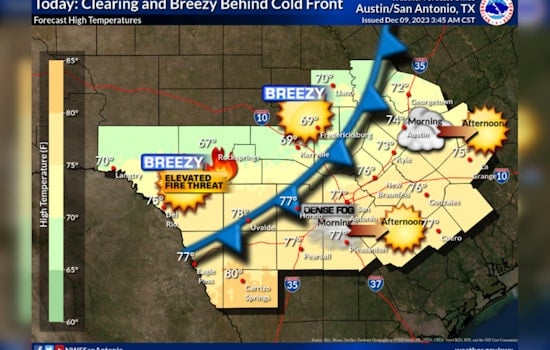 Dense Fog Advisory Followed by Fire Danger Statement in Austin, NWS Cautions Residents