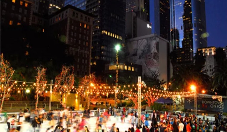 Downtown LA's Pershing Square Opens Its Outdoor Ice Rink for the Holiday Season